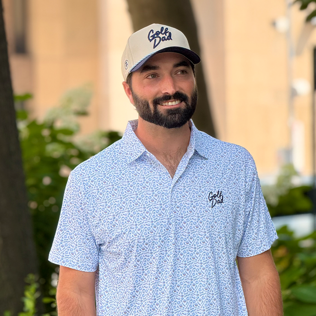 Barstool Golf Dad Printed Performance Polo