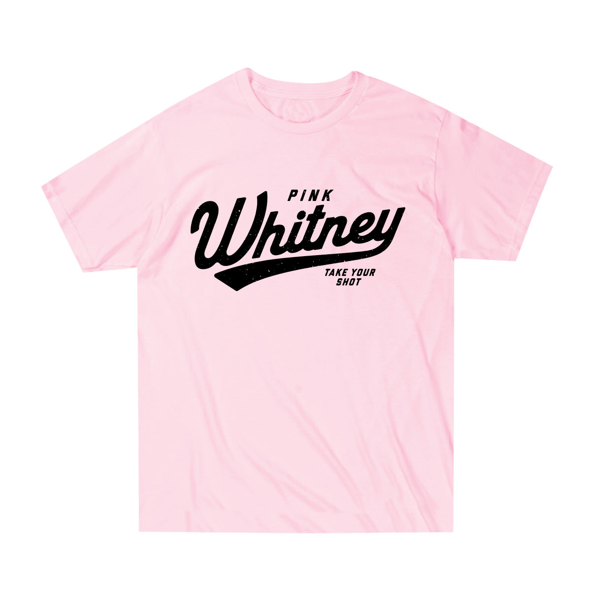 Pink Whitney Varsity Script Logo Tee