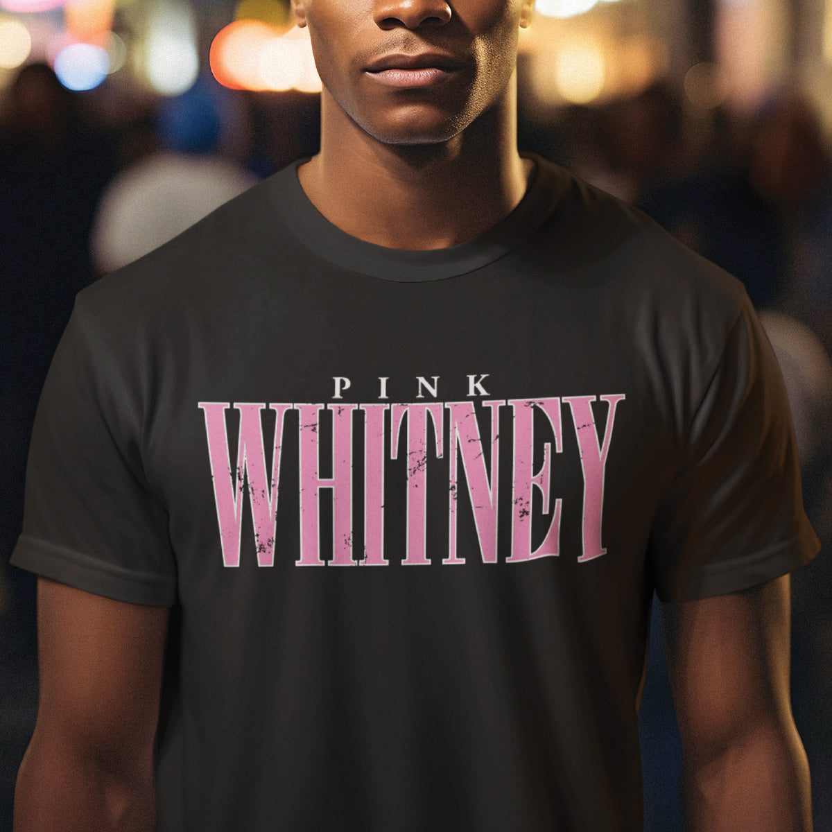 Pink Whitney Stacked Logo Tee