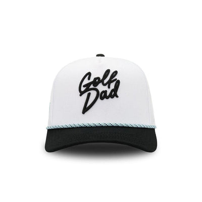 Barstool Golf Dad Rope Snapback Hat - White/Black - Barstool