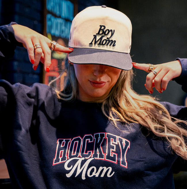 Hockey Mom Varsity Crewneck