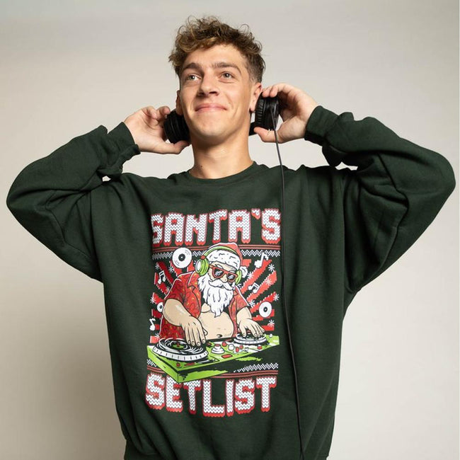 Santa's Setlist Ugly Sweater
