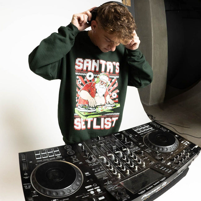 Santa's Setlist Ugly Sweater