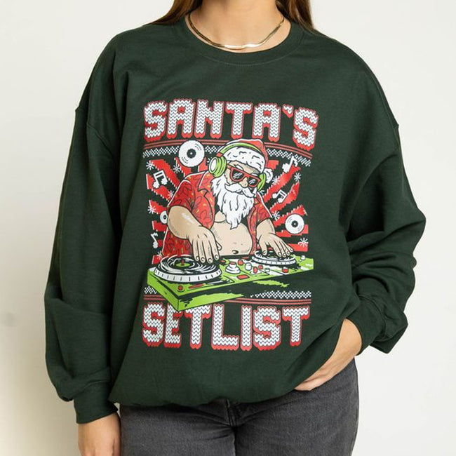 Santa's Setlist Ugly Sweater