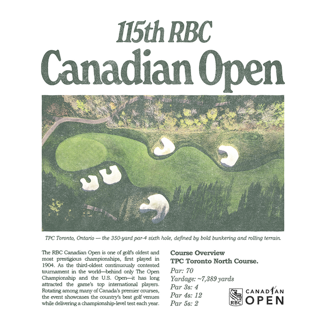 Barstool x RBC Canadian Open Bird's Eye View Tee