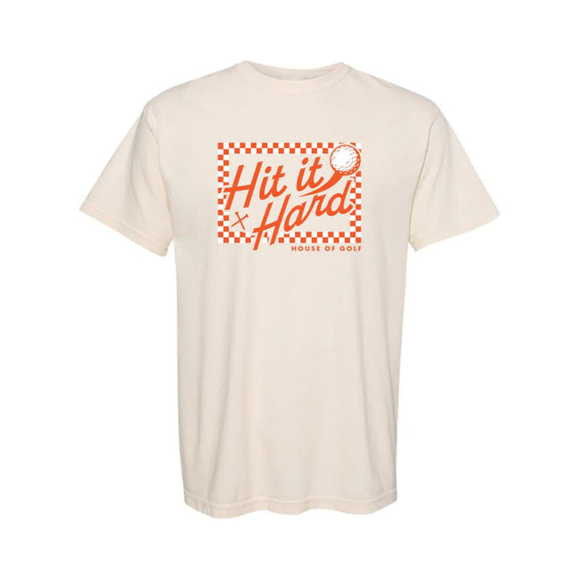 Hit It Hard Checkerboard Tee