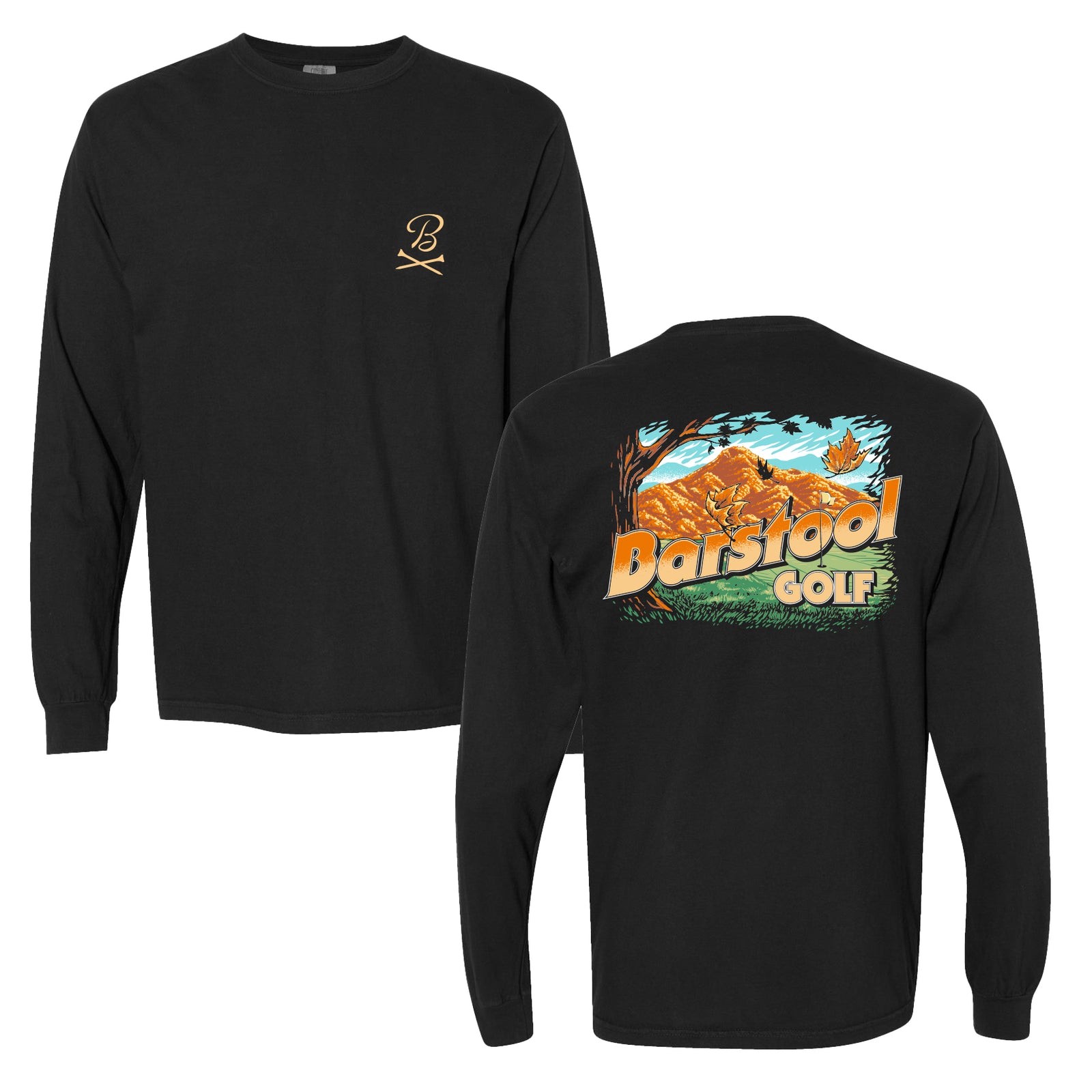 Barstool Golf Fall Long Sleeve Tee Fore Play Fan Gear & Merch