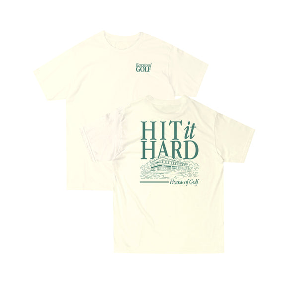 Barstool Golf Hit It Hard Tee - Natural