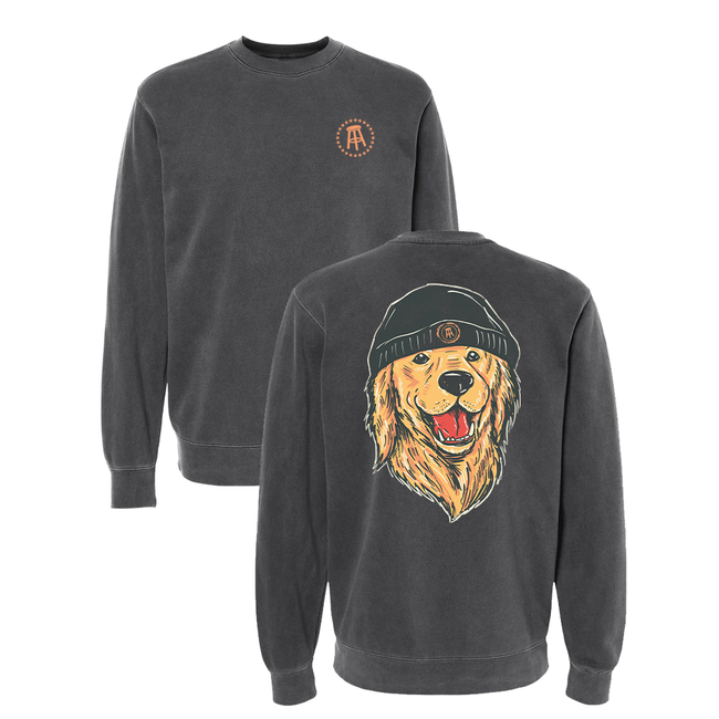 Barstool Outdoors Winter Dog Pigment Dyed Crewneck