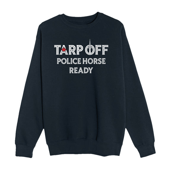 Tarp Off Police Horse Ready Crewneck