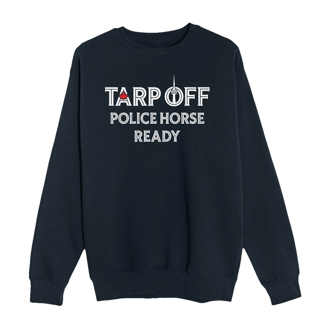 Tarp Off Police Horse Ready Crewneck