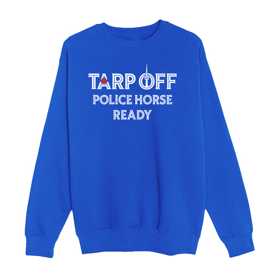 Tarp Off Police Horse Ready Crewneck