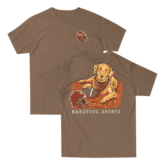Barstool Fall Football Dog Tee