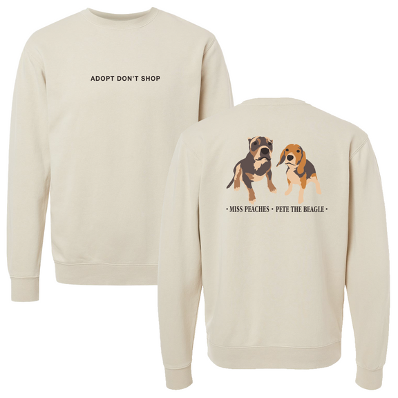 Miss Peaches & Pete The Beagle Crewneck