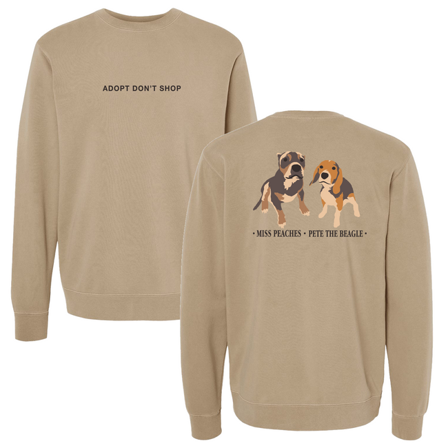 Miss Peaches & Pete The Beagle Crewneck