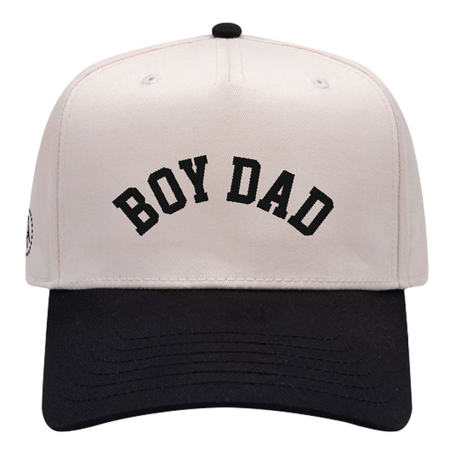 Embroidered Boy Dad 5 Panel Baseball Cap