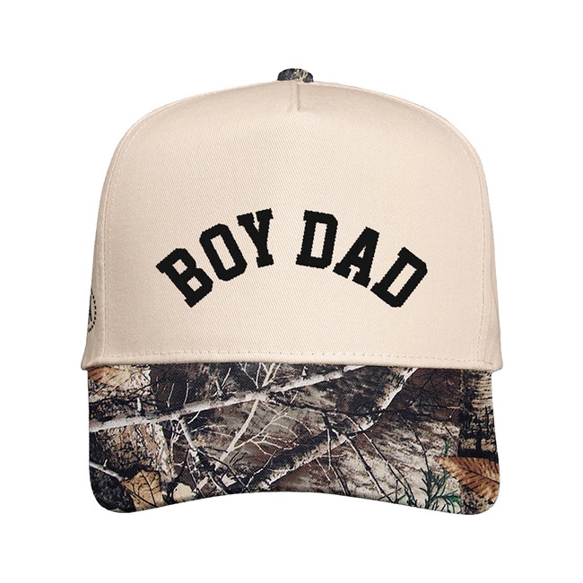 Embroidered Boy Dad Five-Panel Twill Cap