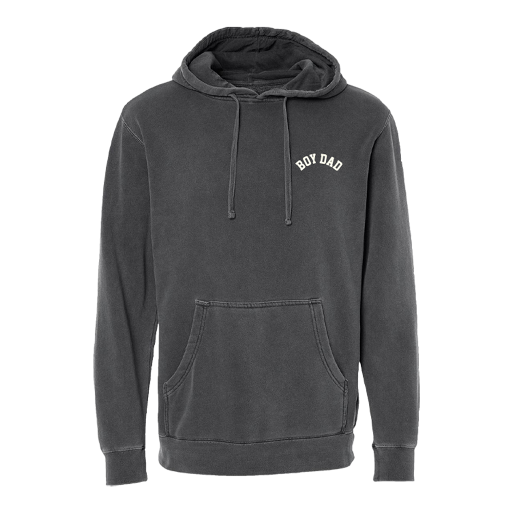 Boy Dad Embroidered Left Chest Hoodie
