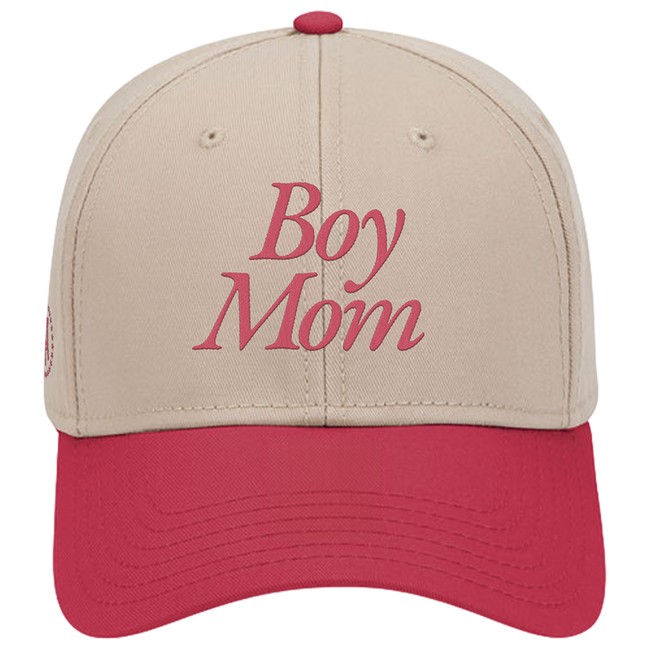 Embroidered Boy Mom 6 Panel Baseball Cap