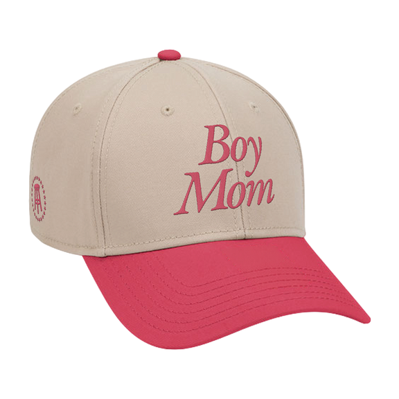 Embroidered Boy Mom 6 Panel Baseball Cap