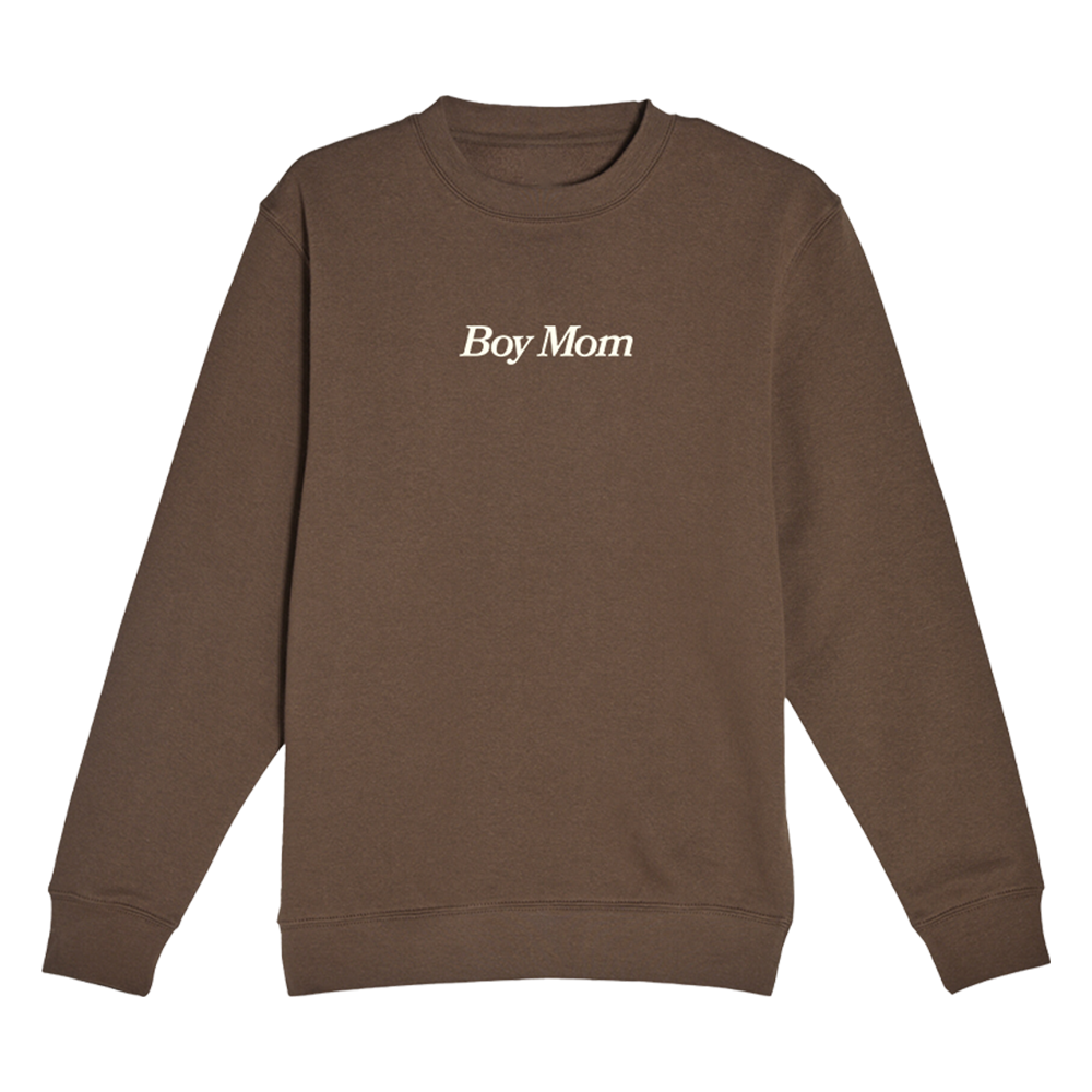 Boy Mom Raised Embroidery Crewneck