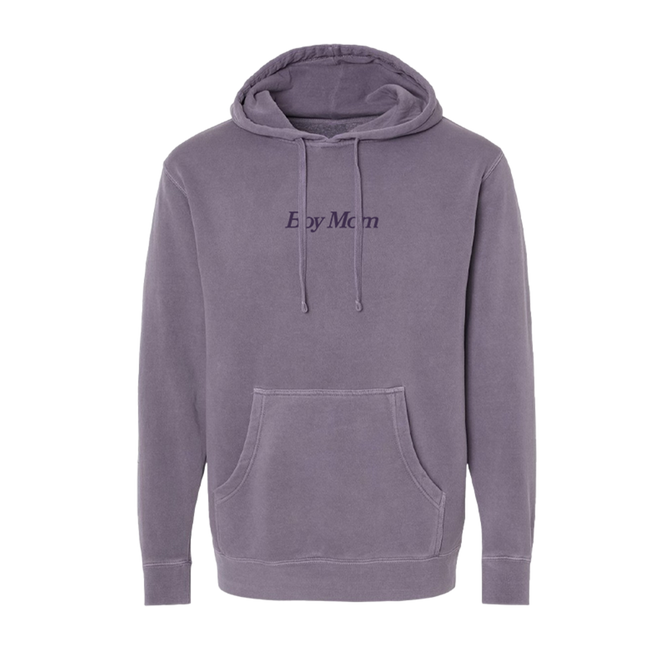 Boy Mom Raised Embroidery Pigment Dyed Hoodie