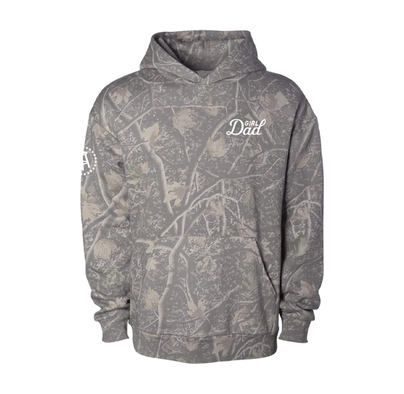 Girl Dad Embroidered Light Camo Hoodie
