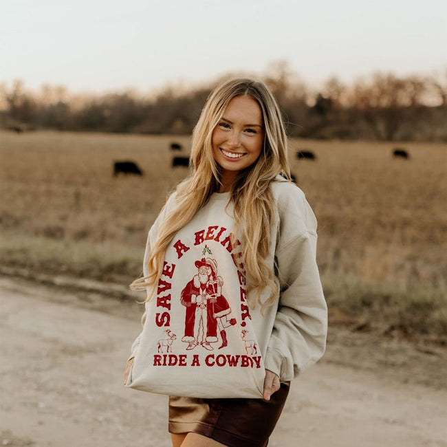 Save A Reindeer Ugly Sweater