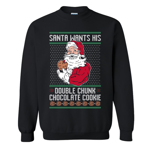 Double Chunk Chocolate Cookie Ugly Sweater