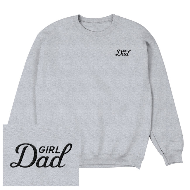 Girl Dad Embroidered Crewneck