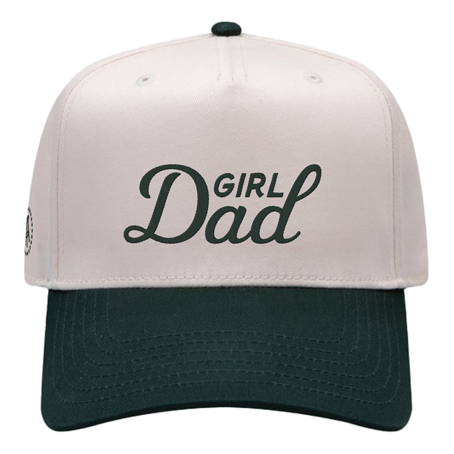 Embroidered Girl Dad 5 Panel Baseball Cap