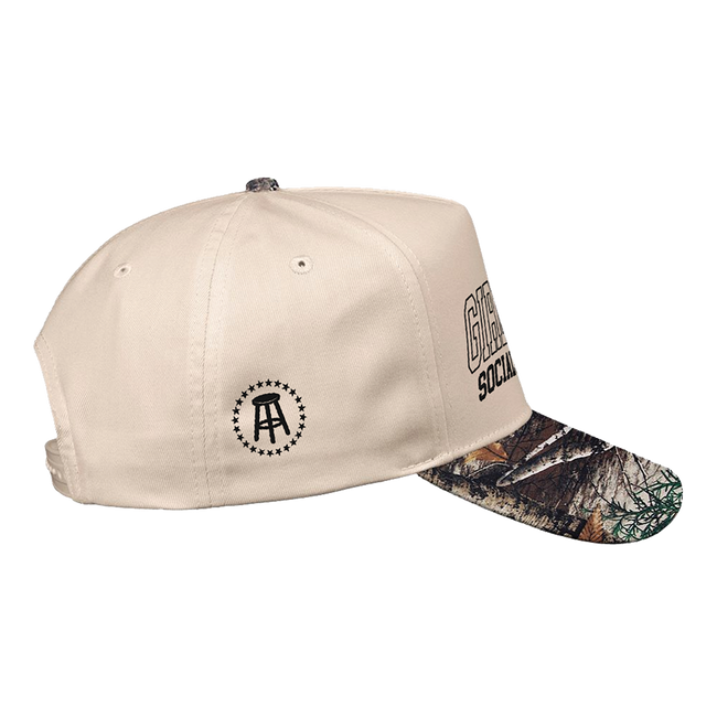 Embroidered Girl Dad Social Club Five-Panel Twill Cap