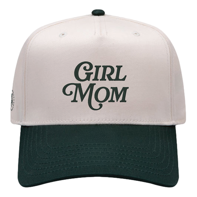 Raised Embroidery Girl Mom 5 Panel Baseball Cap