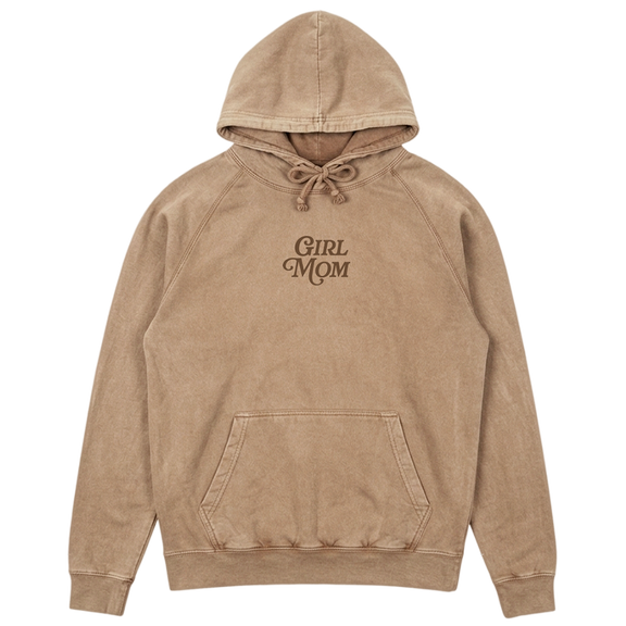 Girl Mom Embroidered Vintage Hoodie
