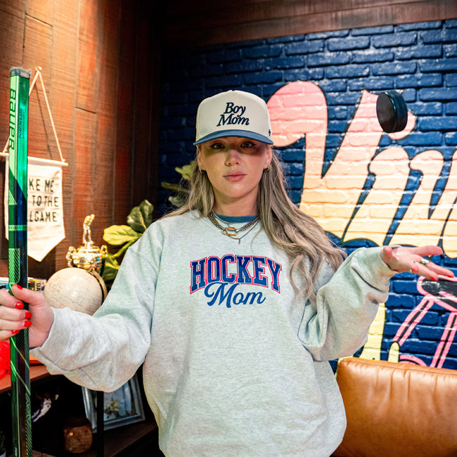 Hockey Mom Varsity Crewneck