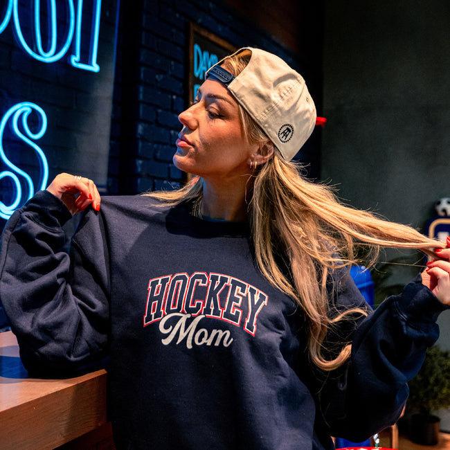 Hockey Mom Varsity Crewneck
