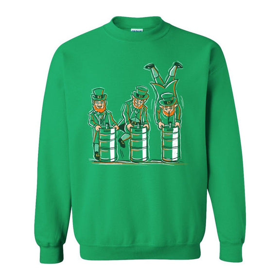 Leprechaun Keg Stand Crewneck