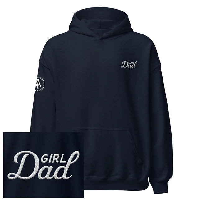 Girl Dad Embroidered Hoodie