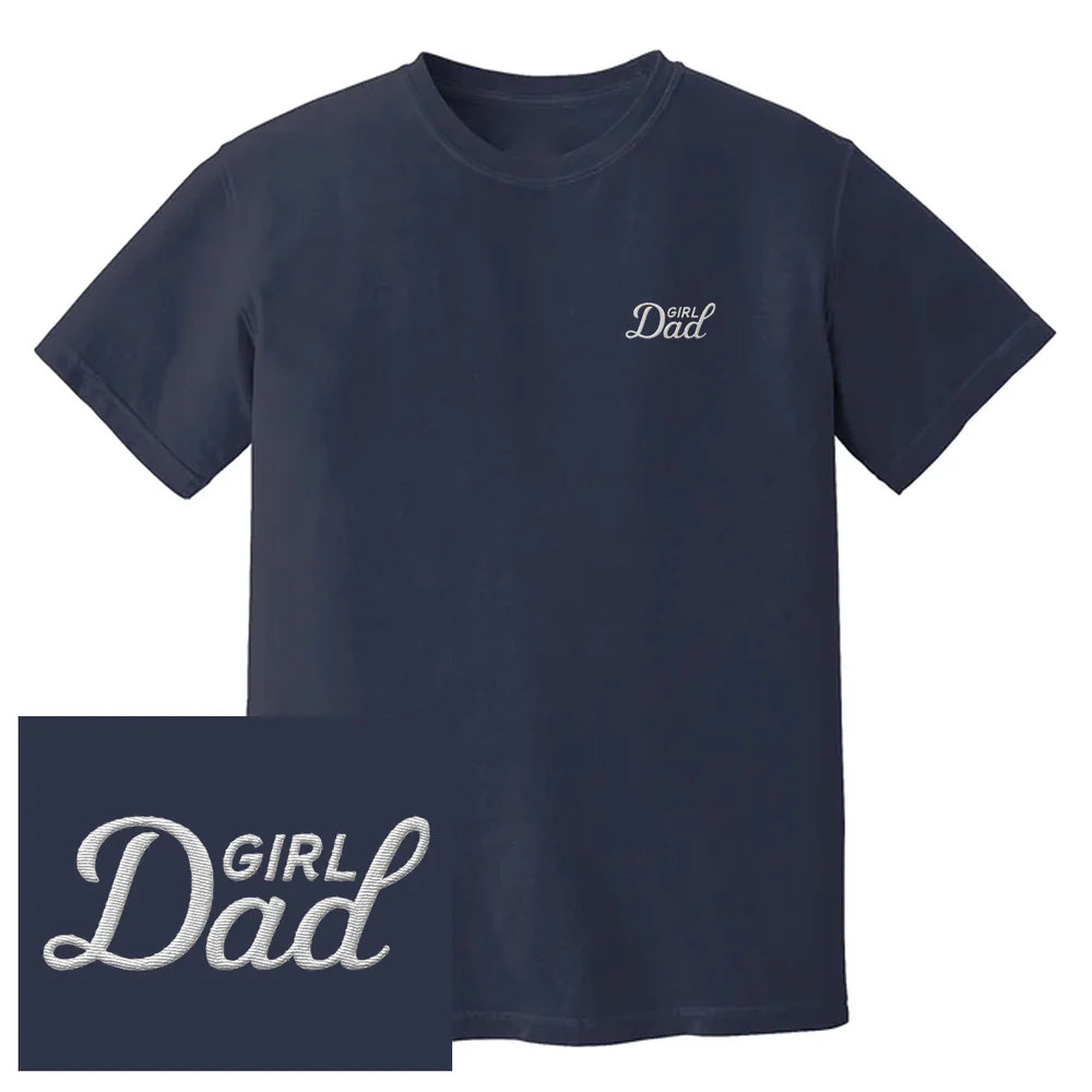 Girl Dad Embroidered Tee
