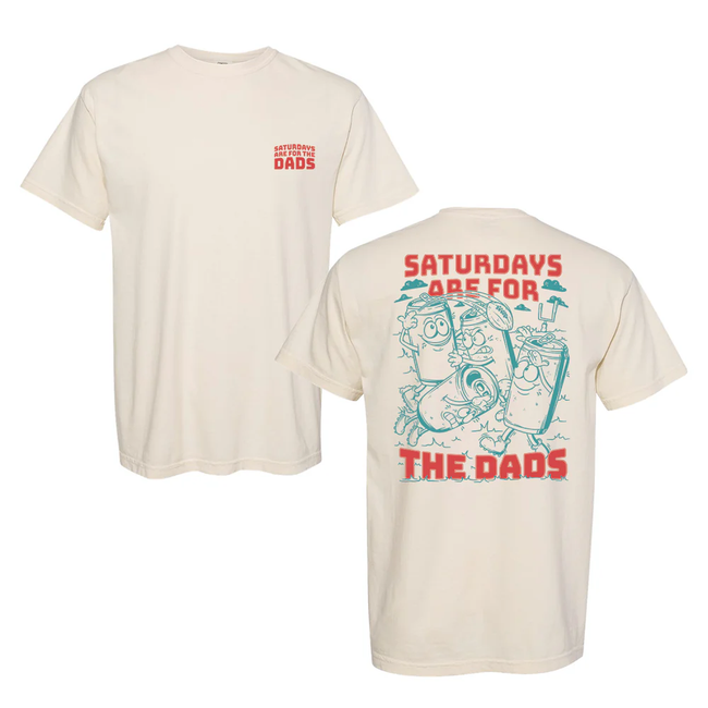 Saturdays Are For The Dads Football Tee