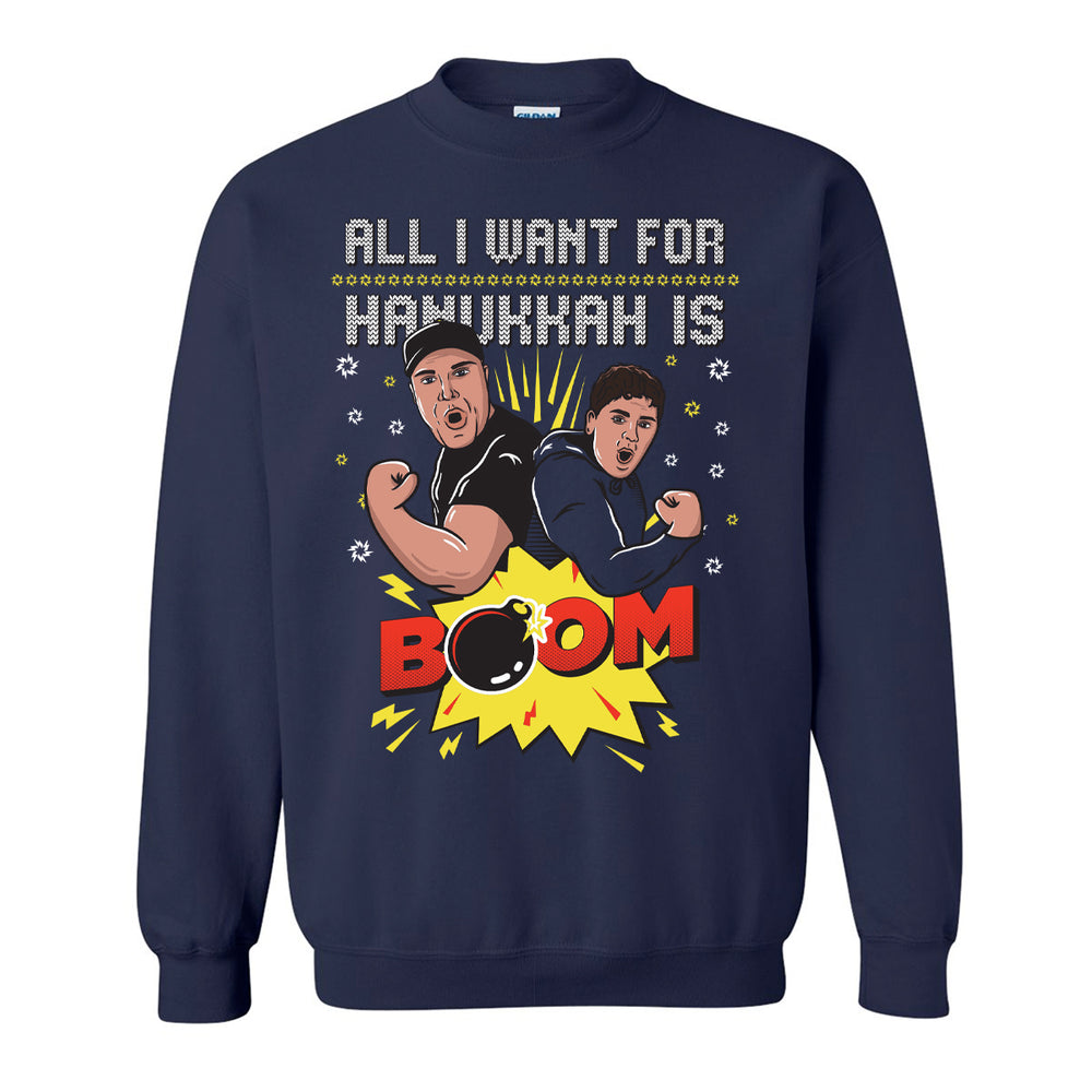 All I Want For Hanukkah is BOOM Ugly Sweater