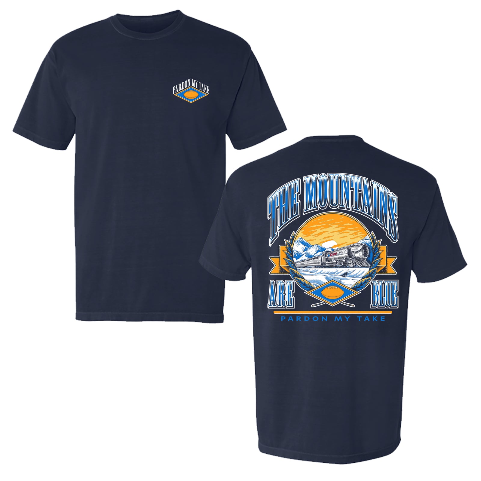 Coors x Pardon My Take The Mountains Are Blue Train Tee