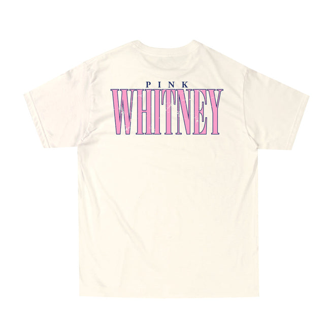 Pink Whitney Stacked Logo Tee