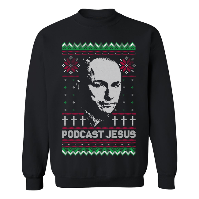Podcast Jesus Ugly Sweater