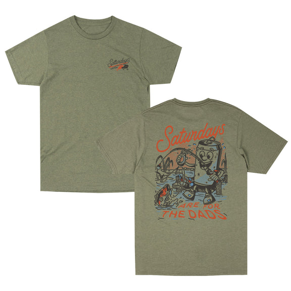 Saturdays Are For The Dads Fishing Tee