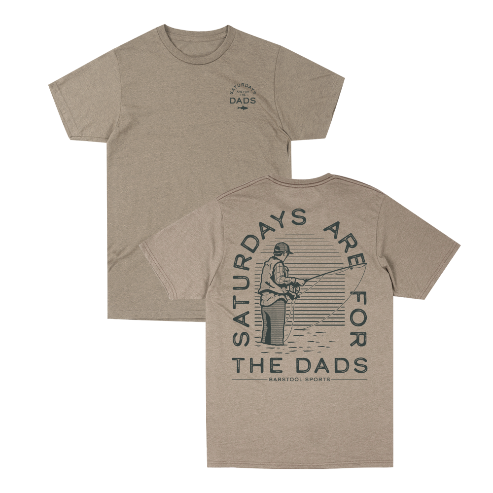 Saturdays Are For The Dads Fish Retro Tee