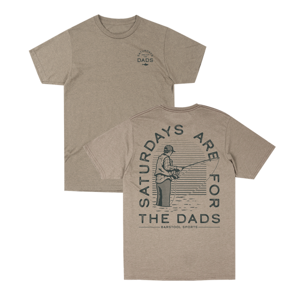 Saturdays Are For The Dads Fish Retro Tee