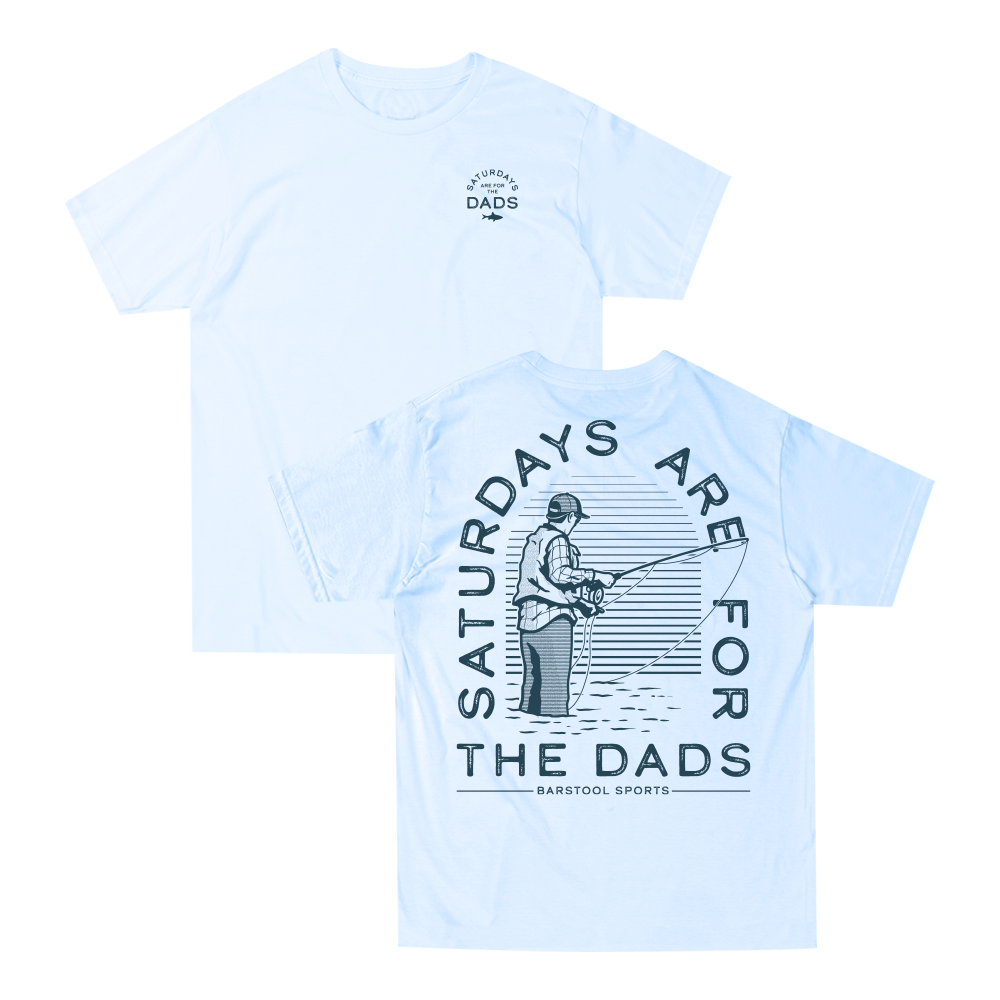 Saturdays Are For The Dads Fish Retro Tee