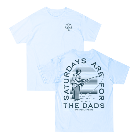 Saturdays Are For The Dads Fish Retro Tee