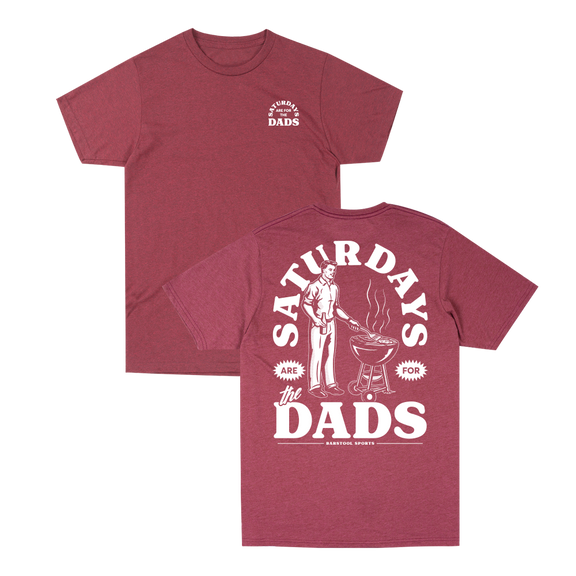 Saturdays Are For The Dads Grill Retro Tee
